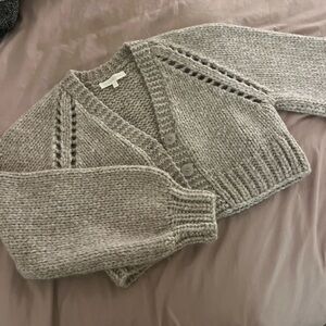 LOVE SHACK FANCY CROPPED BABY ALPACA CARDI